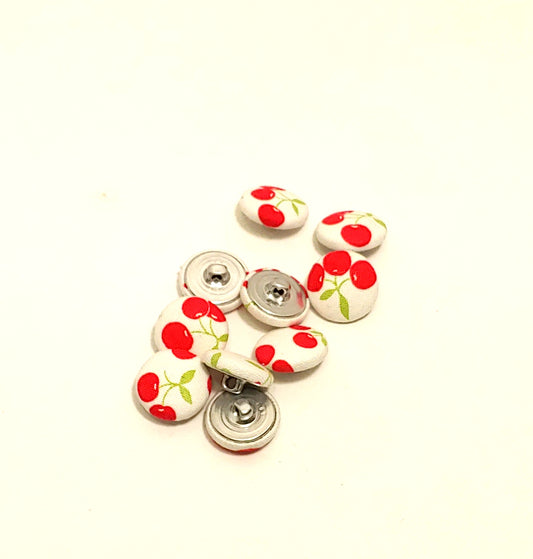 Cherry Print Sew-on Buttons