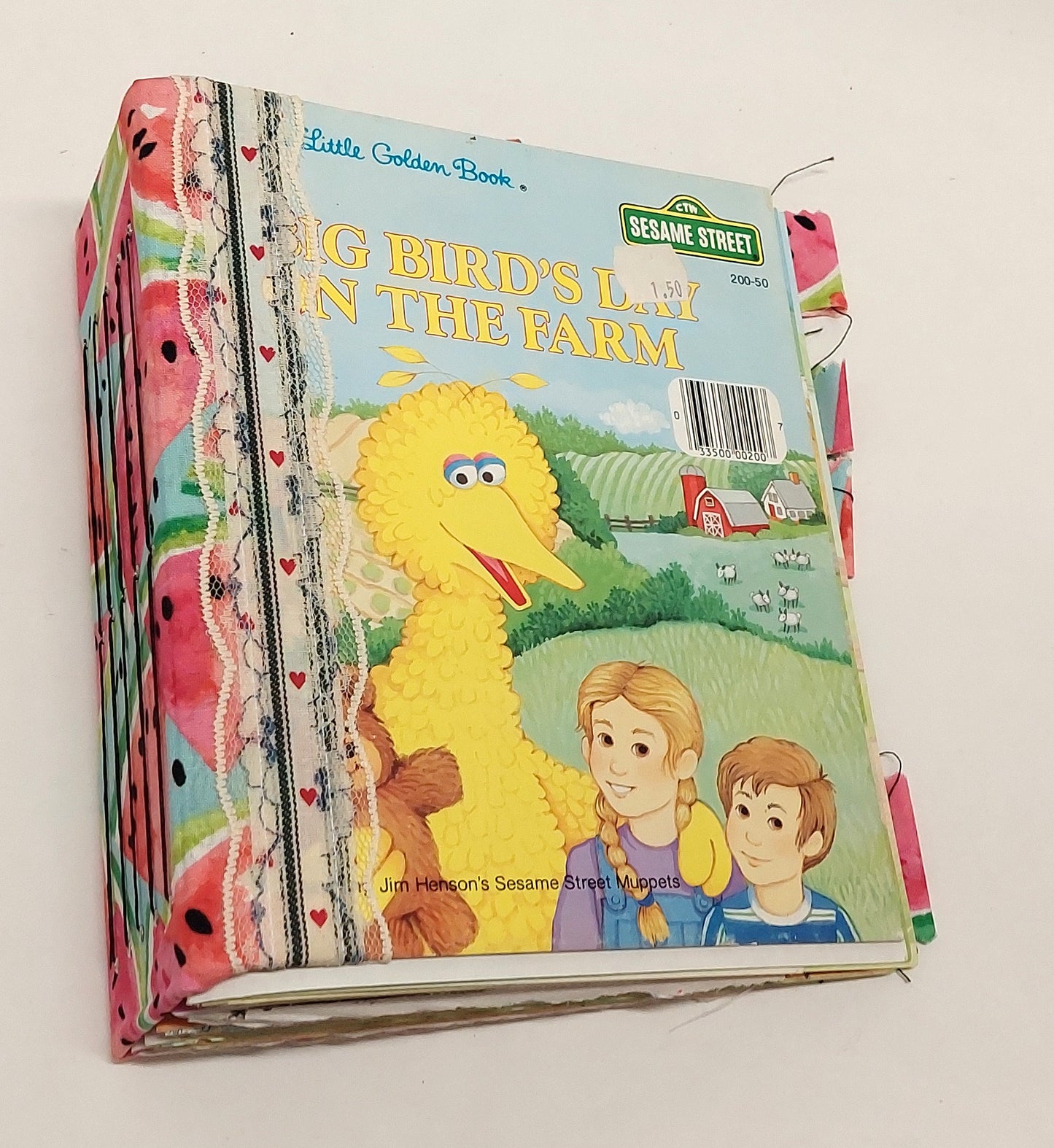 Big Bird's Day on the Farm (LGB) Hardcover Junk Journal