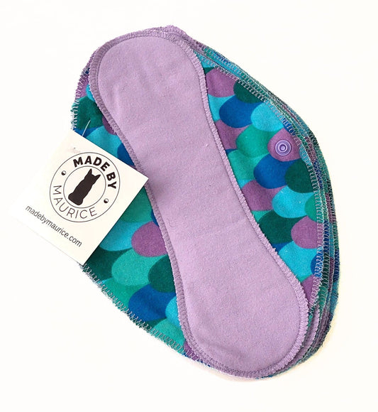 Lilac on Mermaid Scales Reusable Pantyliners
