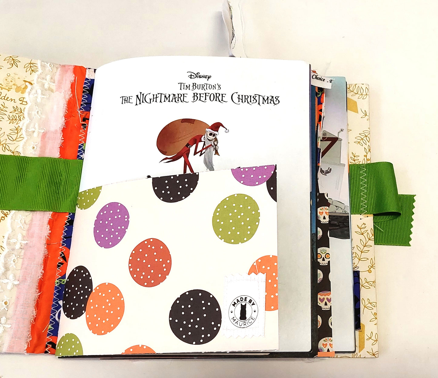 The Nightmare Before Christmas Halloween Themed (LGB) Hardcover Junk Journal