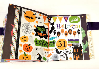 Let's Go Trick or Treating Halloween Themed (LGB) Hardcover Junk Journal