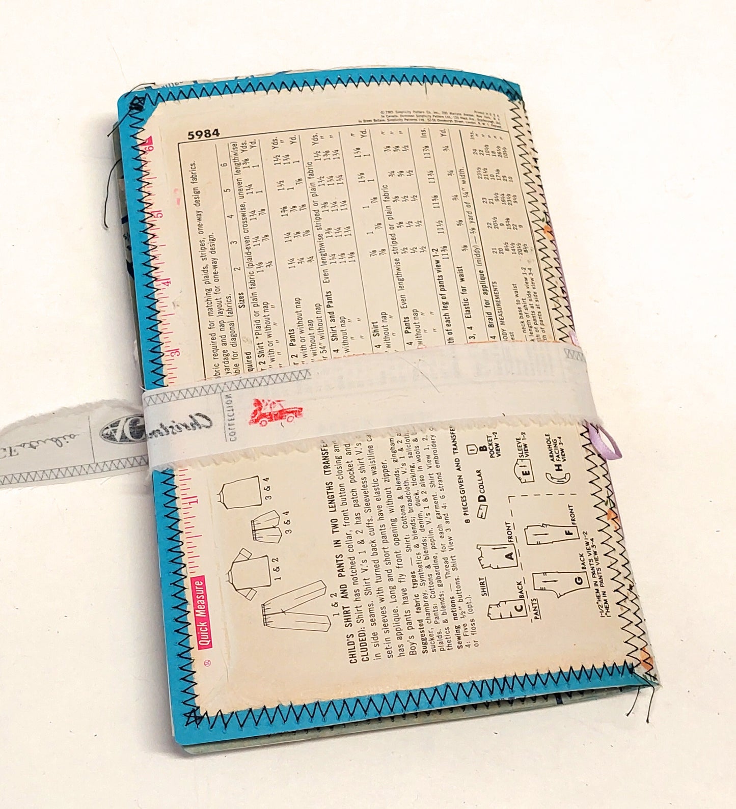 Vintage Sewing Pattern Junk Journal Simplicity 5984