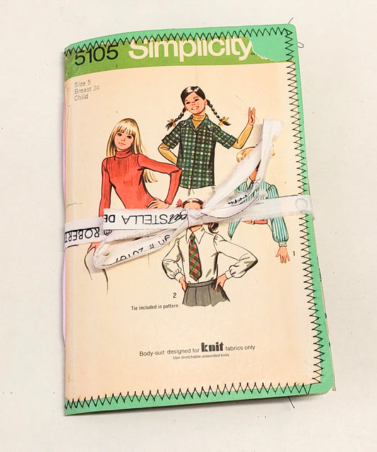 Vintage Sewing Pattern Junk Journal Simplicity 5105