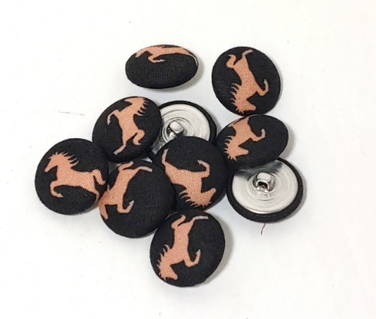 Horse Print Sew-on Buttons